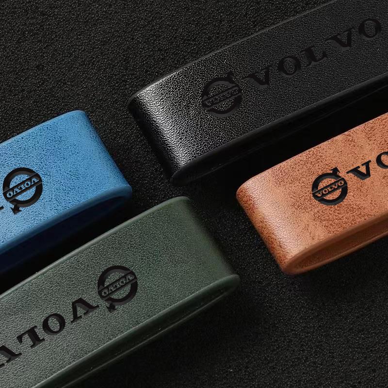 Metal/Leather Car Logo Key Chain Keyring Auto Interiors Accessories For Volvo V50 V90 S80 C40 XC40XC60 XC90 V40 V60 S60 V70 C30