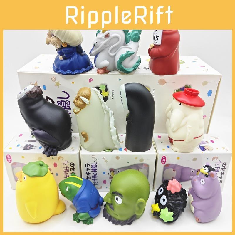 Spirited Away No Face Man Anime Character Figure Abs Collectible Finger Set Toy