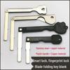 Foldable Stainless Steel Fingerprint Lock Key Blank