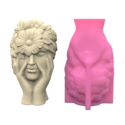 Moldes de vaso de florista, vasos de flores exclusivos, molde de silicone para fazer vasos, arranjos de flores, moldes de resina, decoração para casa