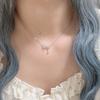 Diamonds Bowknot Aesthetic Necklace Fashion Simple Hollow Clavicle Chain Women Girl Wedding Jewelry Party Birthday Gift