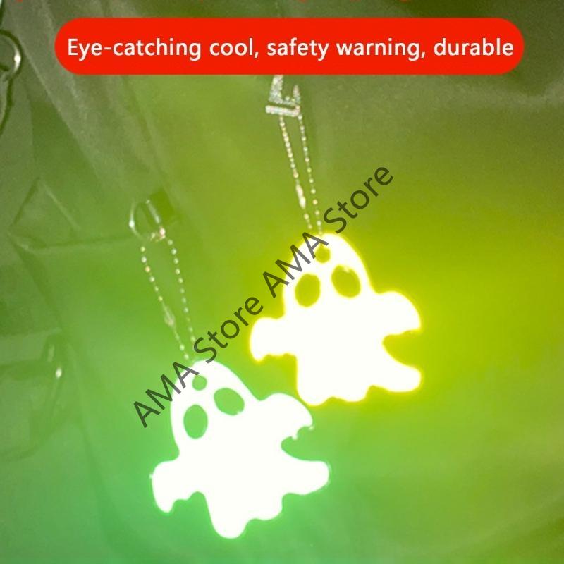 X7JF Reflective Pendant Safety Reflector Keyring Keychain Reflective Gear