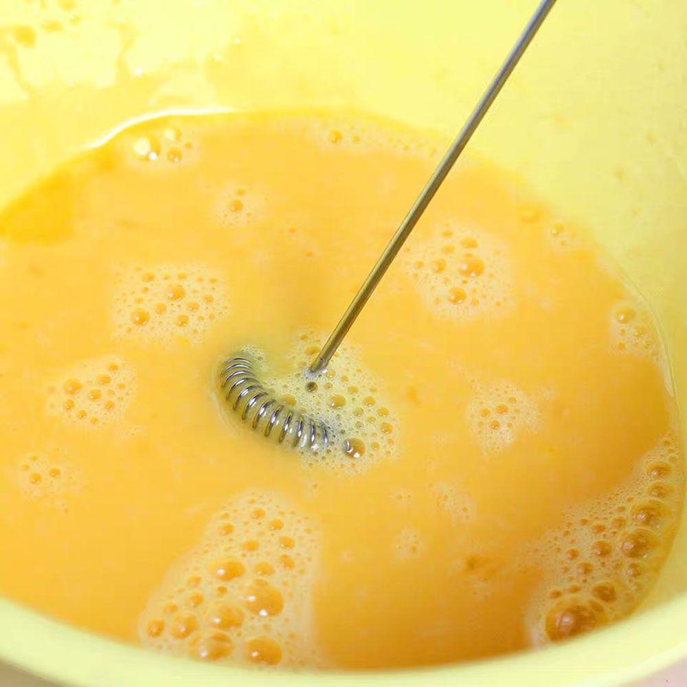 Küche Edelstahl Schneebesen Mixer Kuchen Teigschaber Elektrischer Milchaufschäumer Eierschläger Kaffeerührer