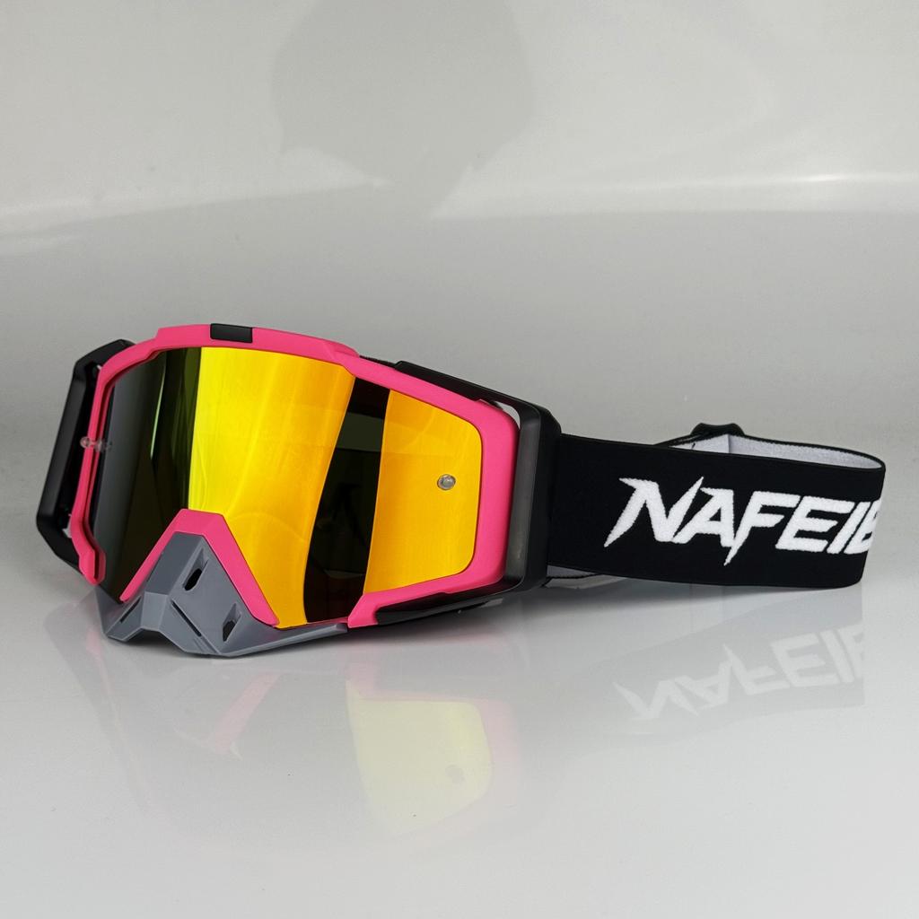 NAFEIB New Motorcycle Glasses Motocross Safety HD Lenses Goggles Dirt Bike ATV Ski mtb Goggles MOTO Outdoor Cycling Sunglasses
