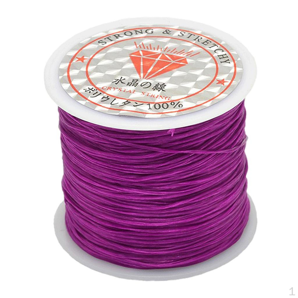 0.5mm Elastic Bracelet String Cord Beading Thread 50m/Roll for Jewelry Making Necklace