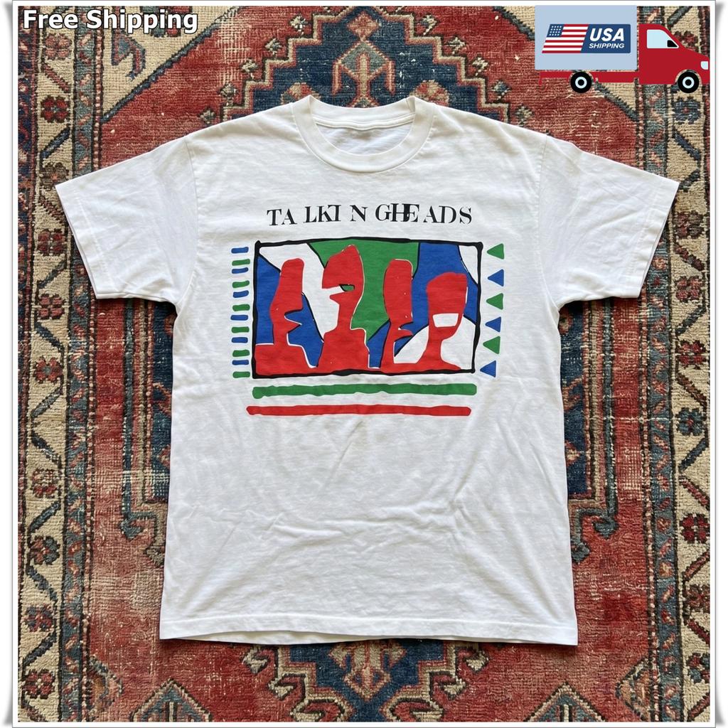 Talking Heads Graphic T-Shirt, Unisex White T-shirt, Size S-5XL