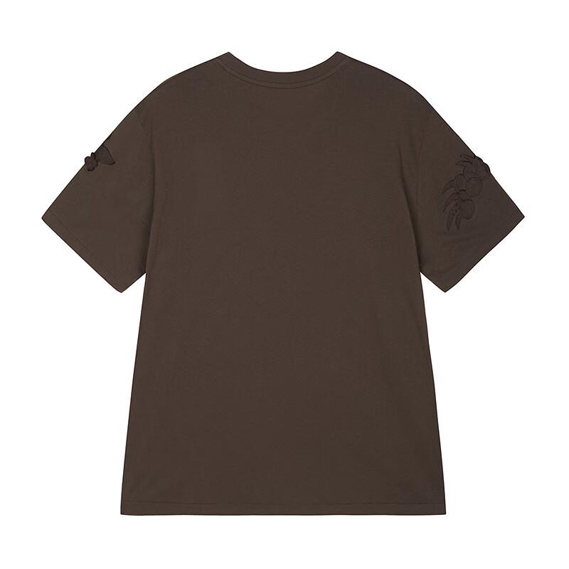 JNBY 2025 Autumn Loose Fit Cotton Short Sleeve T-shirt