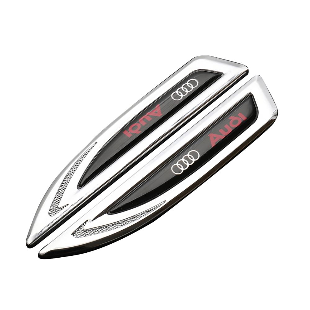 2pcs Car Styling Side Fender Body Decoration Metal Emblem Sticker For Audi Sline TT A1 A2 A3 A4 A5 A6 A7 A8 8P B6 B7 B8 C5 C6 C7