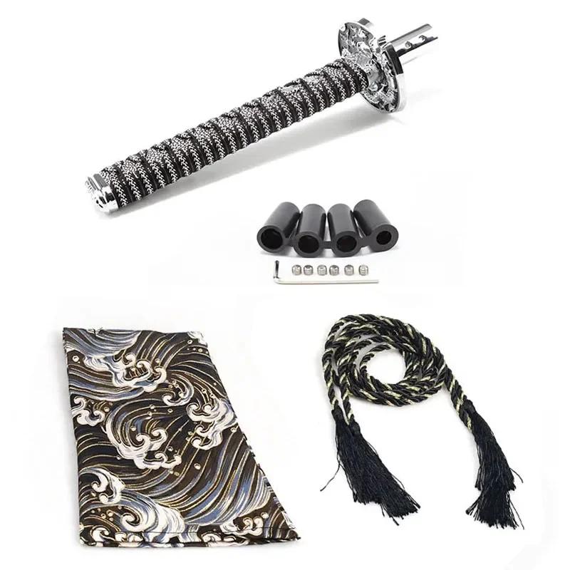 Universelle Staubschutzmanschetten für Schaltknäufe mit Adaptern JDM Katana Schwert Schaltknauf Schalthebel Auto Gangschaltung Auto Dekoration Werkzeuge