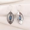 London Blue Topaz  925 Solid Sterling Silver Earrings, Handmade Gemstone Earrings Jewelry, Gifts For Wife Brand New Earrings