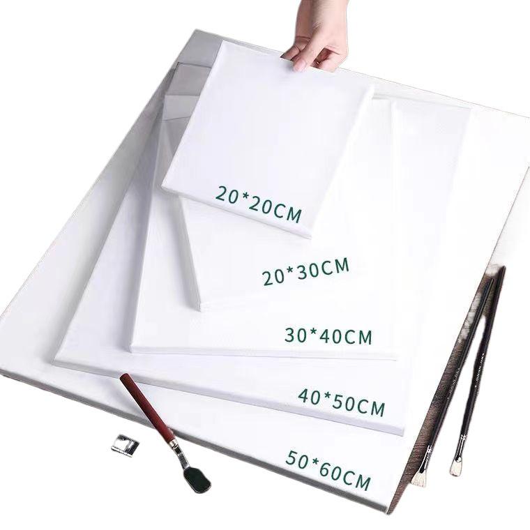 Začátečnický umělecký stojan s ručně malovanou akrylovou barvou na lněném bavlněném plátně