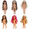 30cm Height Nude Reborn Doll Toy Brown Eyes Humanoid Doll BJD Girl Doll  Children Toys