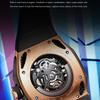 OUPINKE Watch Silicone Hollow Movement Waterproof Mechanical Watch Men's Watch