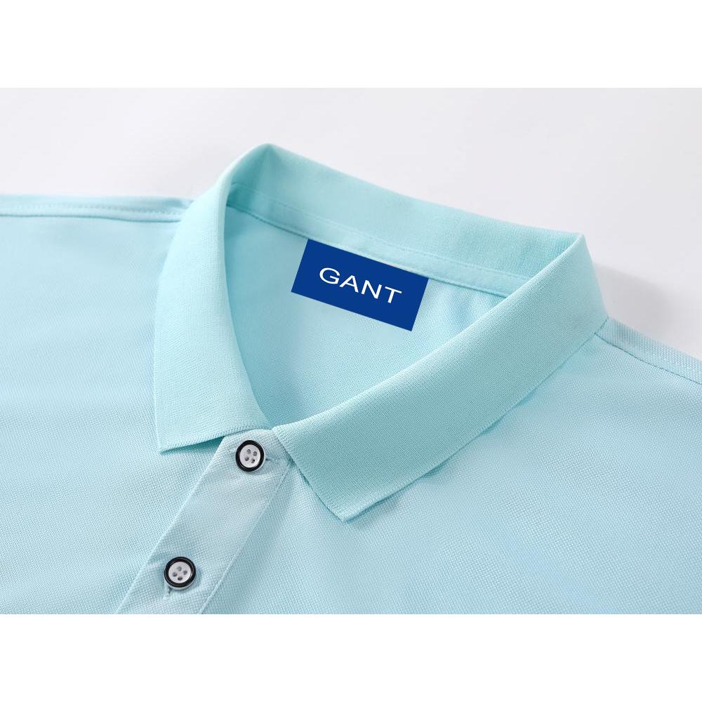 Gant Summer New Embroidered Casual Sports Collar Polo Shirt, Sweat Wicking and Moisture Absorbing Pure