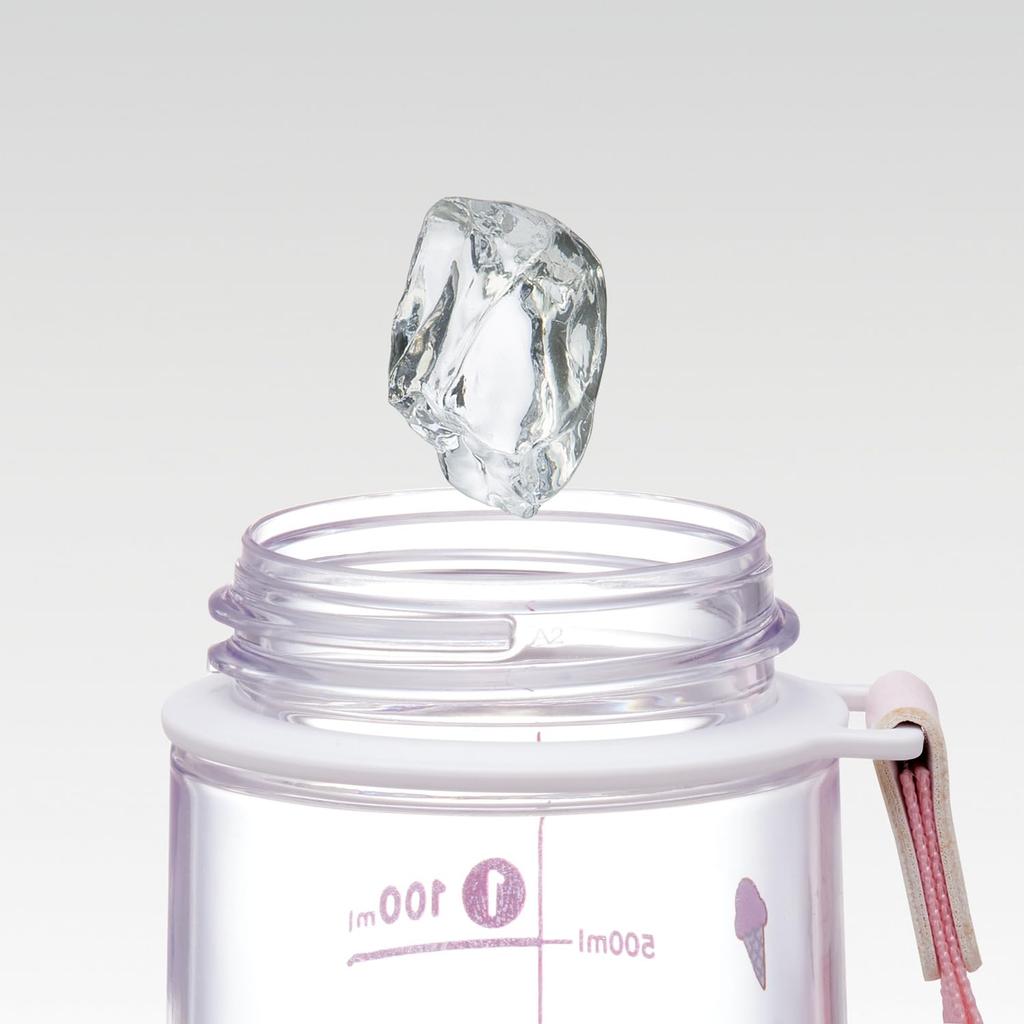 Skater Straw Clear Water for with Sanrio Hello Kitty PSHPO668145 Push-Button Bottle, 630ml, Children, Strap, Design,