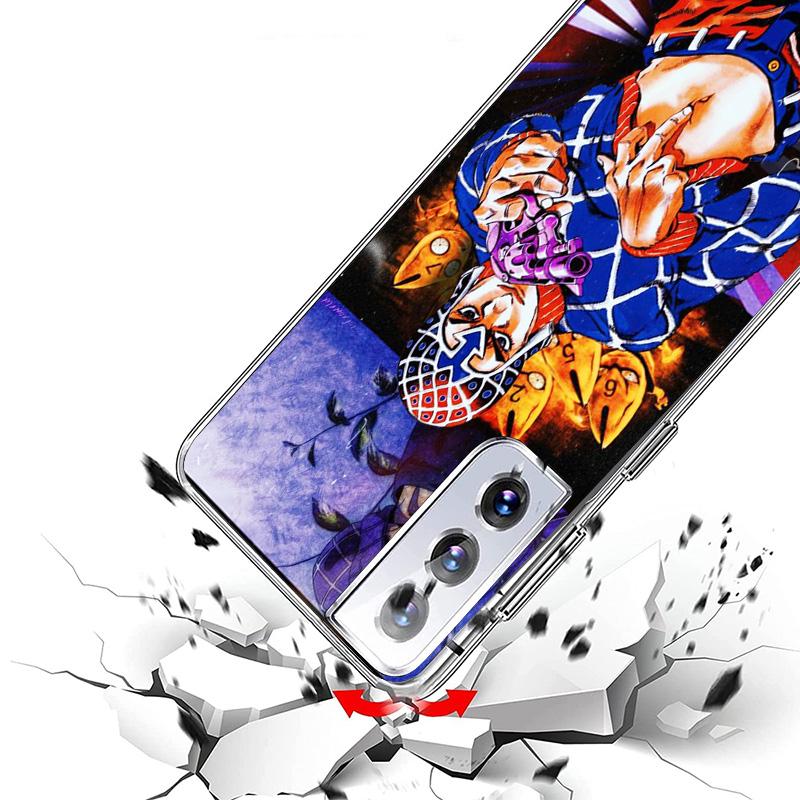 JoJo Bizarre Adventure Cover Phone Case For Samsung Galaxy S26 S25 Edge S24 Ultra S23 S22 Plus S21 S20 FE Soft Fundas Shell Gala