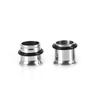 36PCSCelsiusSet Stainless Steel Ear Expander Stretching Tapers and Tunnels(Silver)