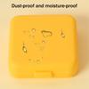 Pill Organizer with Buckle Sealing Design 4 Compartments Dose Management Container Moisture Proof Pill Storage Portable Pill Box for Travel Daily