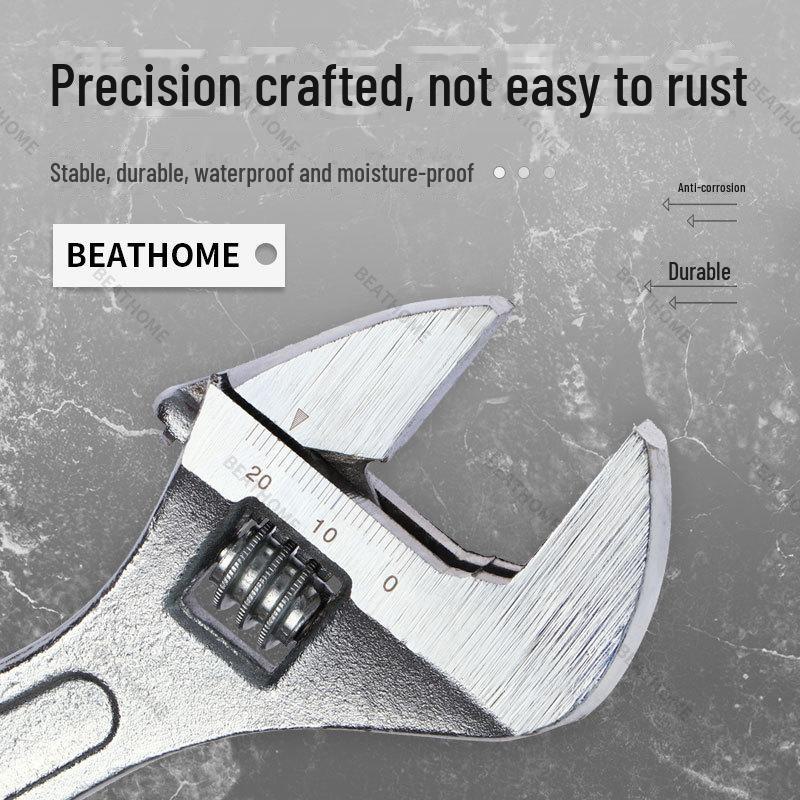 8" Adjustable Universal Wrench Tool, Multifunctional with 10" & 12" Options, Large Open End Wrench