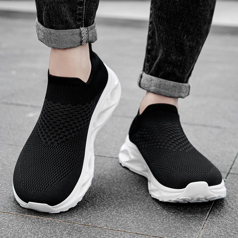 TUINANLE Men's Wide Toe Minimalist Sports Shoes Breathable and Comfortable Barefoot Shoes Breathable Black Fitness Running Women's Sneakers