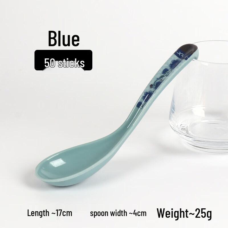 Qiwei Commercial Long-Handle Melamine Soup Spoon