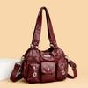 Women's Bag Vintage Tote Bag Large Capacity Multi-Pocket Shoulder Bag