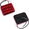 2PCS Waterproof Truck Rear Fog Light 12LED Car Warning Signal Turn Taillight  Trailer Lamp Boat Caravan Lorry Stop LED Red Light