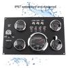 New 5 In 1 Digital Gauge Cluster Engine RPM Fuel Level Oil Pressure Water Temp Voltage Meter Alarm Function for RV Boat Yacht