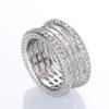 Sterling  Gorgeous Cubic Zirconia Ring for Women Female Luxury Fashion Wedding Band Accessories Stylish Fing Jewelry