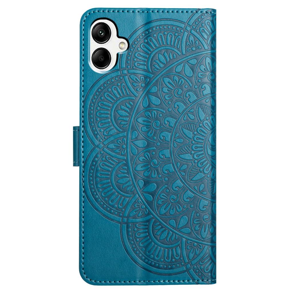 Für Samsung Galaxy A06 4G Lederhülle mit Kartenfächern Mandala-Muster Handyhülle Ständer
