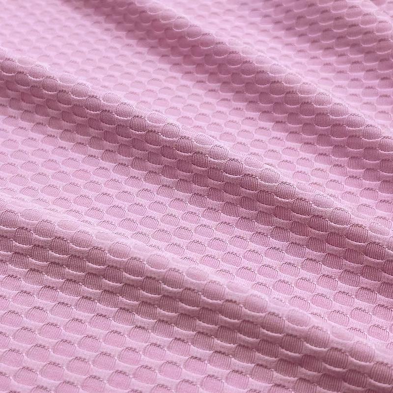 Polyester Circular Jacquard Swimsuit Fabric with Breathable Knitted Texture for Fashionable Bikini Sportswear
