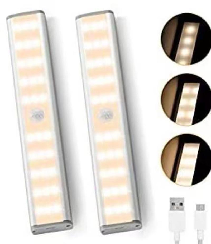 Spot USB Rechargeable Magnetic LED Wardrobe Light with Motion Sensor and Light Control