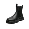 Men's High-Top Chelsea Boots, British Style Velvet Martin Boots, Autumn/Winter Thick-Soled Trendy Footwear