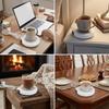 US Standard Plug Mug Warmer Uniform Heating Plate Cup Heating Pad Tea Thermal Mat  Office