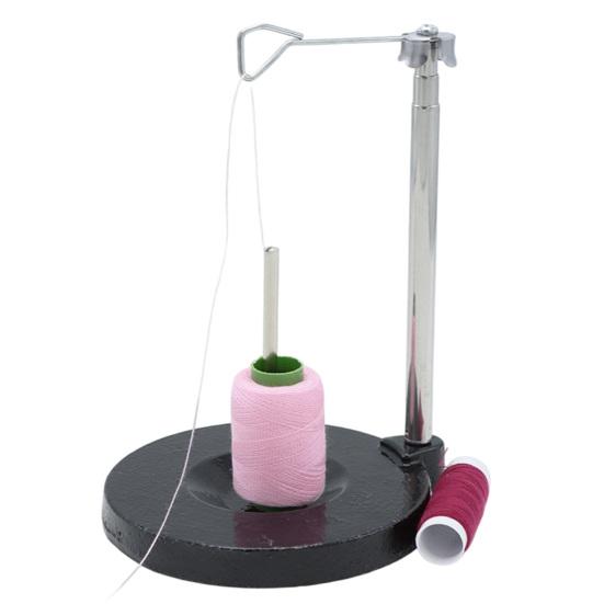 Adjustable Thread Spool Stand Holder for Sewing Machine, Large Stand, Universal Metal with Anti-Tangle Guide