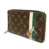 Used 12564 Zippy Organizer M60035 7940 Bellboy Green Zip Around Monogram Groom Veil Men's from Japan AUTHENTIC