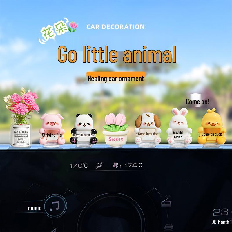 Little Animal Electric Car Console Ornament – Cute Car Accessory