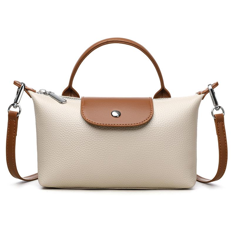 Real cowhide handbag winter new trendy fashion Longxiang bag shoulder messenger bag first layer cowhide women's bag
