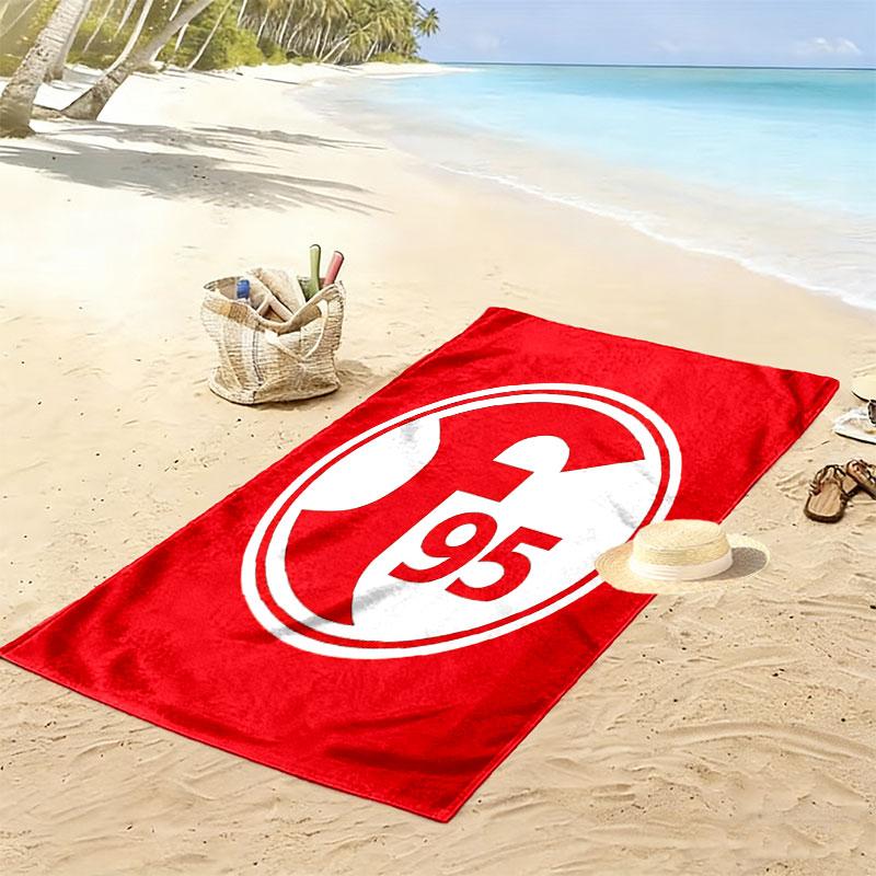 Frankfurt Fußball Druck Strandtuch, Großes Weiches Schnelltrocknendes Handtuch für Strand Camping Schwimmen
