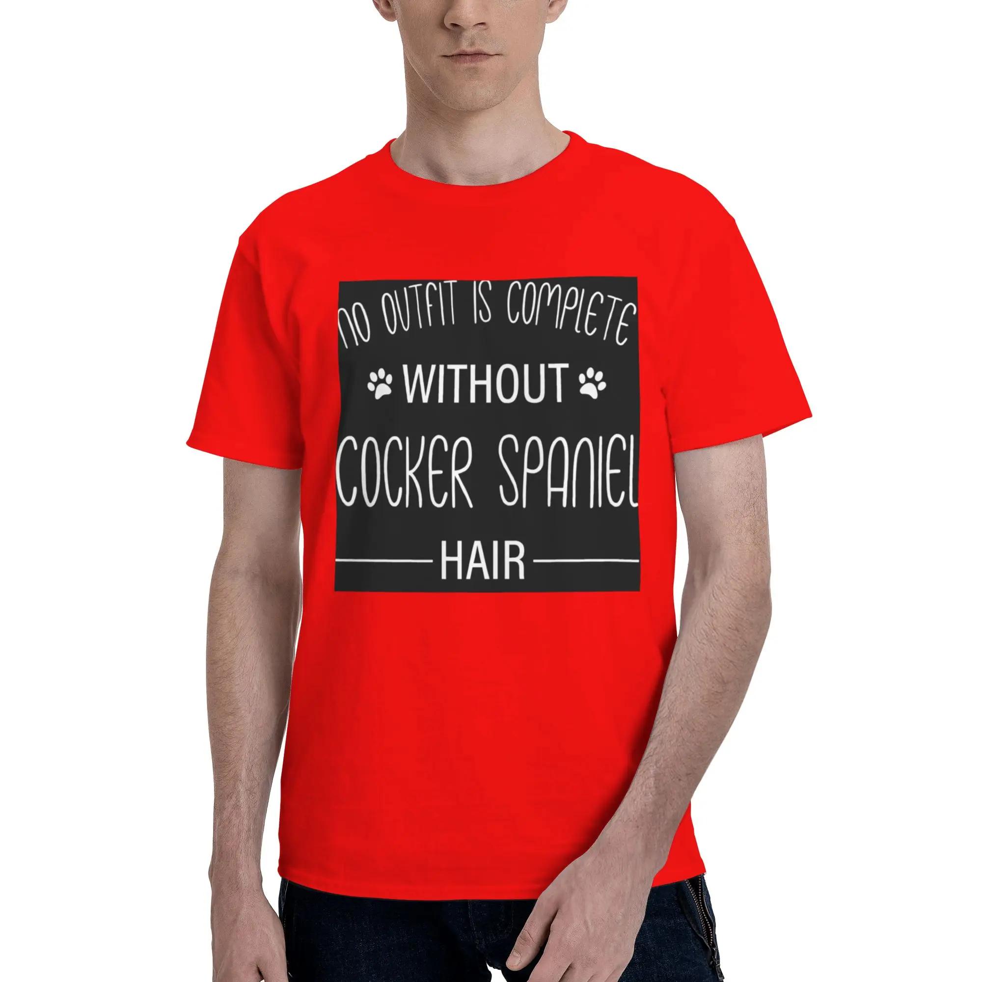 Cocker Spaniel Gift Shirt Men TShirt Plus Size T Shirts Mens ONeck Cotton Tees Short Summer Male S
