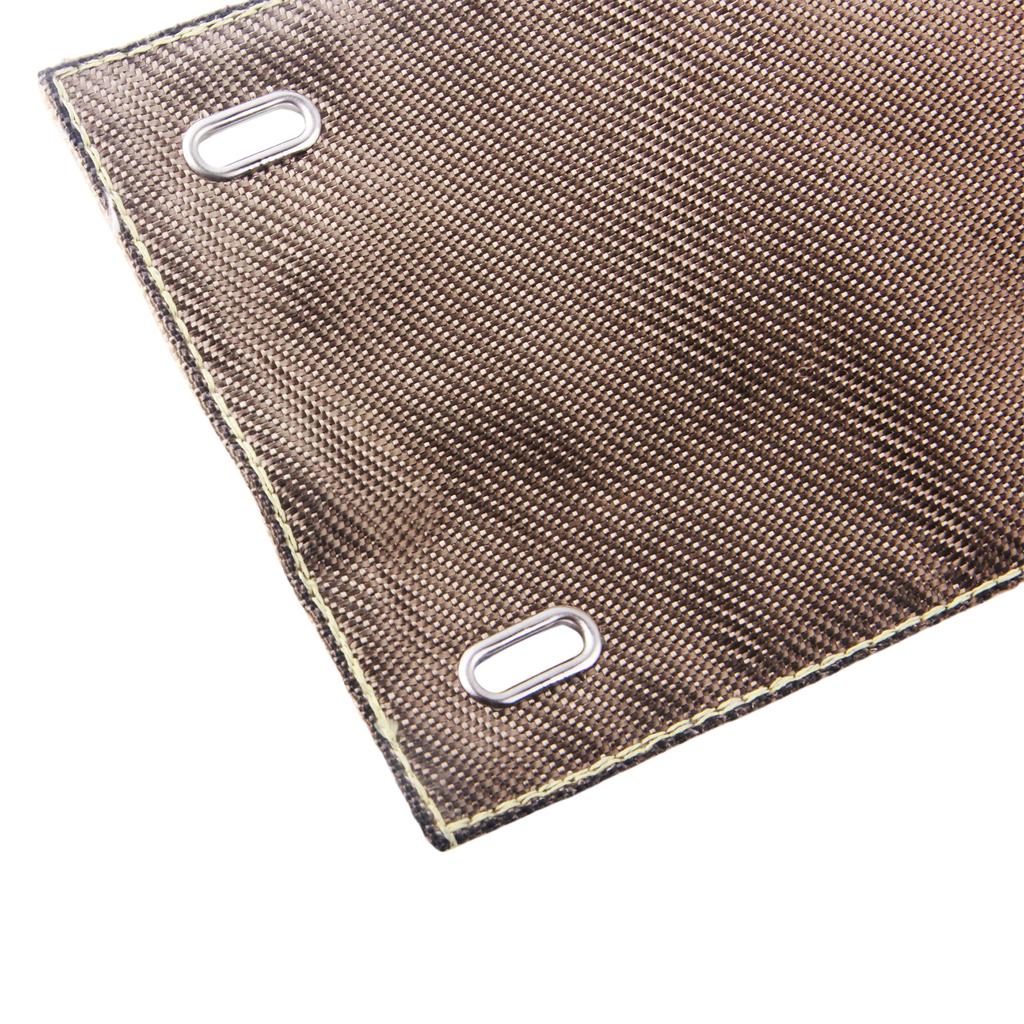Titanium Pipe Shield Two-layer Material Design 6" X 12" Exhaust Heat Shield