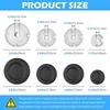 Universal Cooker Hat Set, Oven Gas Stovetop Flame Cap Set Cover, Fits Most Stove Knobs, Cover Kit, Quality Metal Stove Knobs 4pc