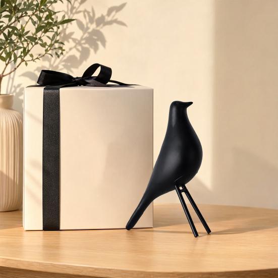 Nordic Style Bird Desktop Decor, Medieval Table Decor, Minimalist Bird Statue for Home Office Table Desktop Bookshelf Mantelpiece Shelf Centerpiece