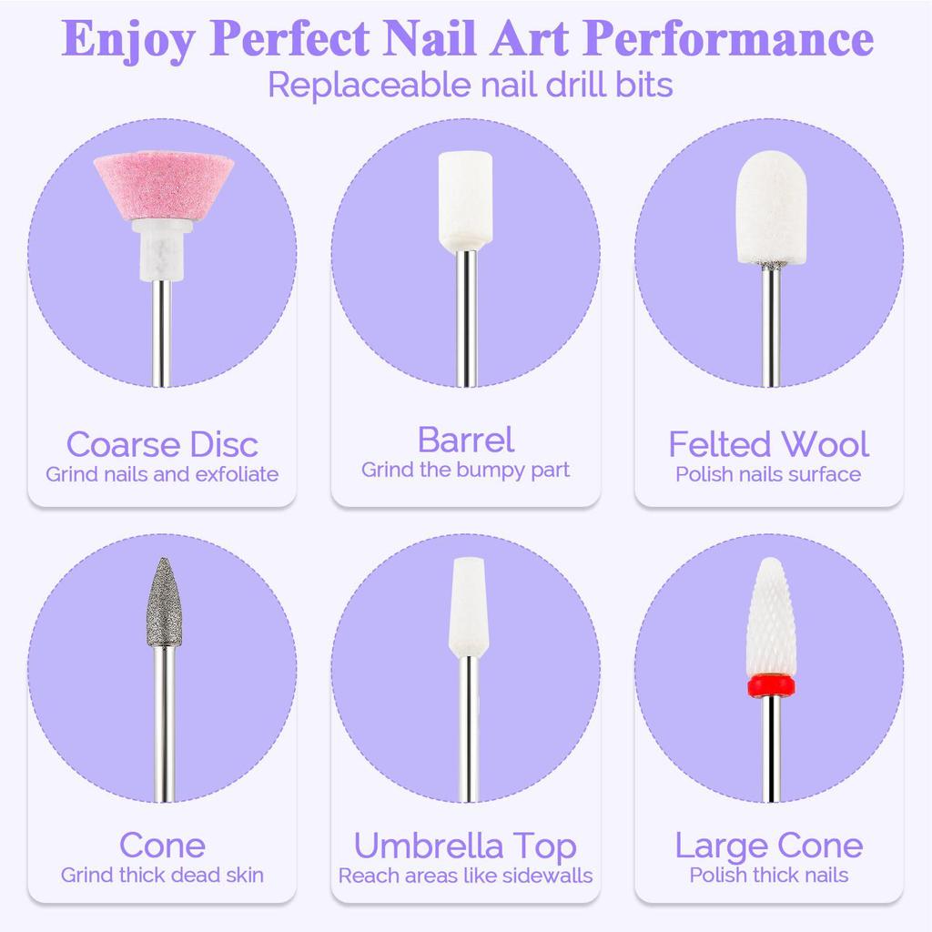 Portable Electric Nail Care Grinder - Wireless Nail Polishing Pen
