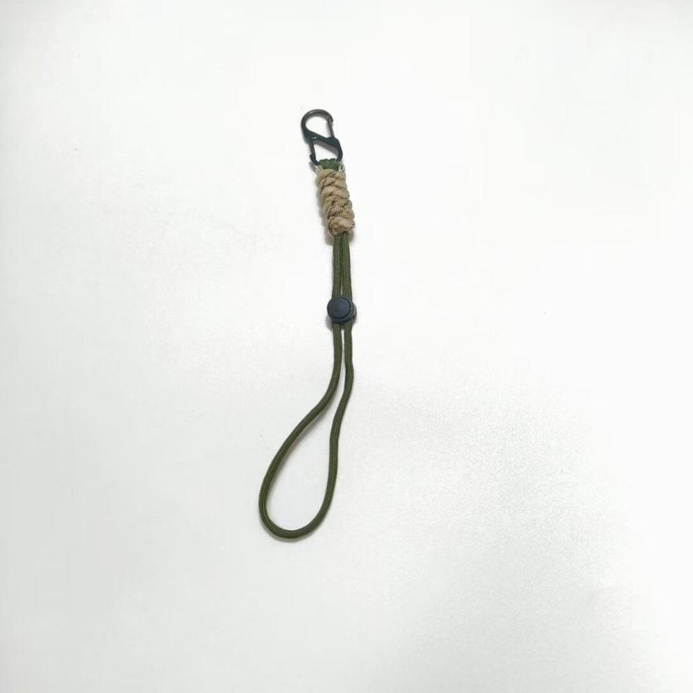 2pcs Hand Woven Umbrella Rope Outdoor Keychain Wrist Rope External Buckle Car Key Hanging Rope Phone Bag Charms Accessories Gift 1PCS-24CM