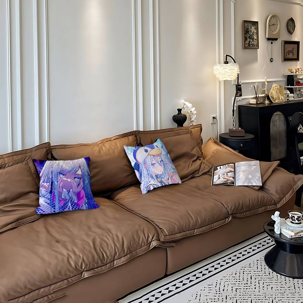 Project SEKAI Yoisaki Kanade Pillow Case Removable Washable Cushion Cover – All-Season Soft Linen