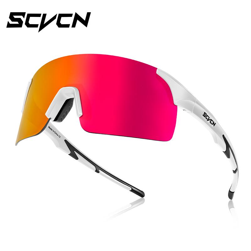 Scvcn-Cycling Sunglasses MTB Photochromic Sports Cycling Glasses Goggles Bicycle Mountain Bike Glasses Men's Women Cycle Eyewear