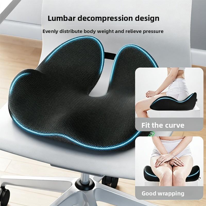 1PC Shape Memory Foam Orthopedic Cushion, Ergonomic Coccyx Cushion, Adjustable Seat Cushion Width, for The Office,car