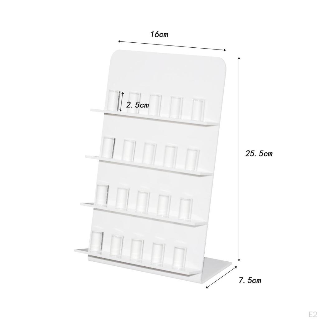 Acrylic Jewelry Stand for Rings with L Base Display Organizer