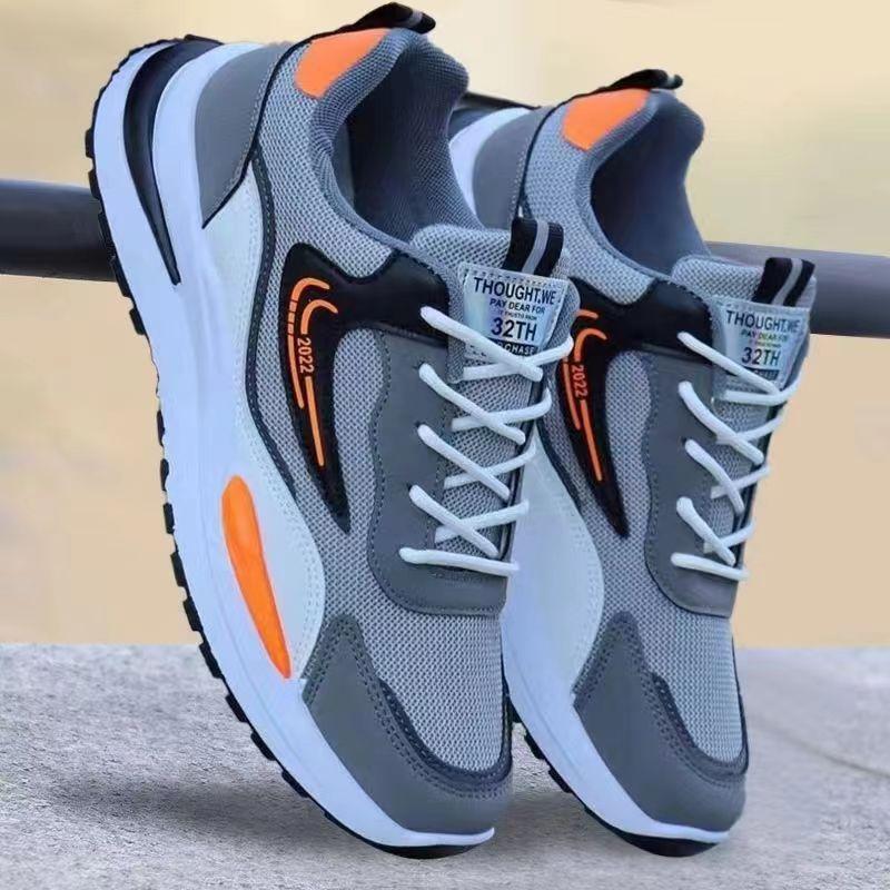 Sports style men's shoes new simple and lightweight color matching casual men's shoes dad shoes comfortable running shoes